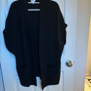 J. Jill Black Open-Front Cardigan